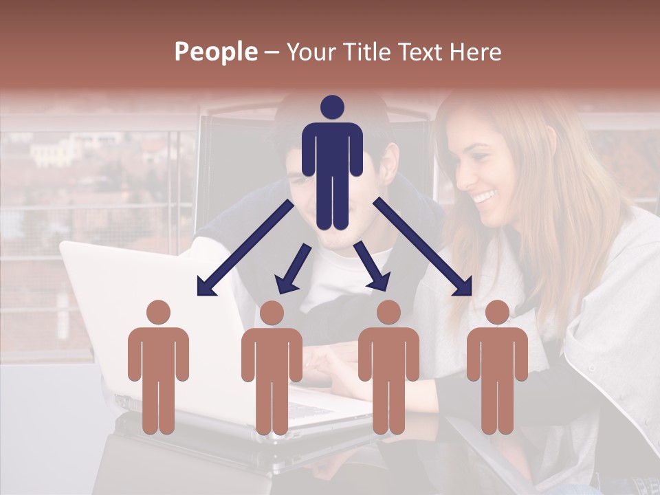 Surfing People  PowerPoint Template