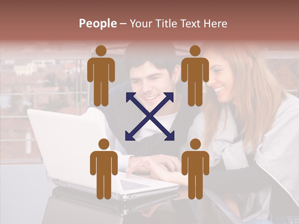 Surfing People  PowerPoint Template