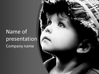 Child Face Hate PowerPoint Template