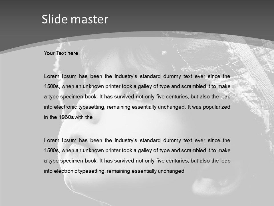 Child Face Hate PowerPoint Template