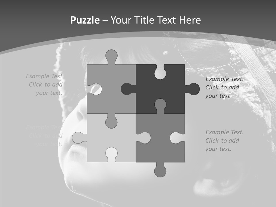 Child Face Hate PowerPoint Template