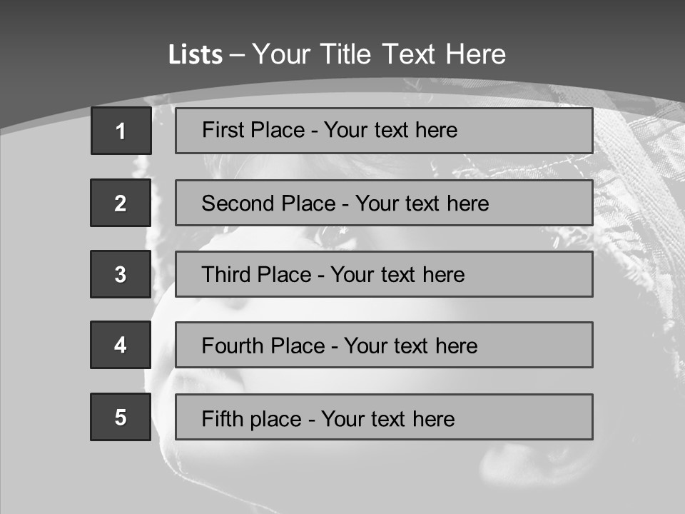 Child Face Hate PowerPoint Template