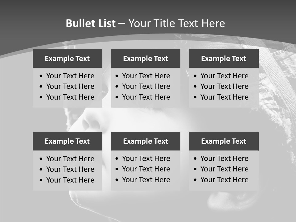 Child Face Hate PowerPoint Template