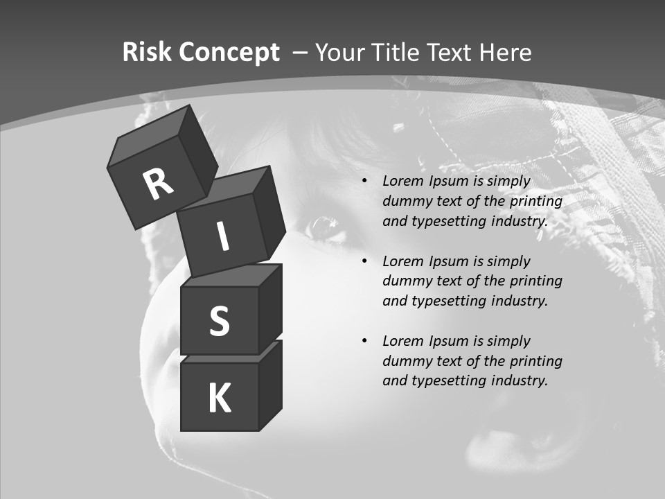 Child Face Hate PowerPoint Template