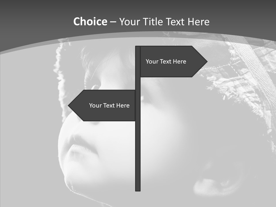 Child Face Hate PowerPoint Template