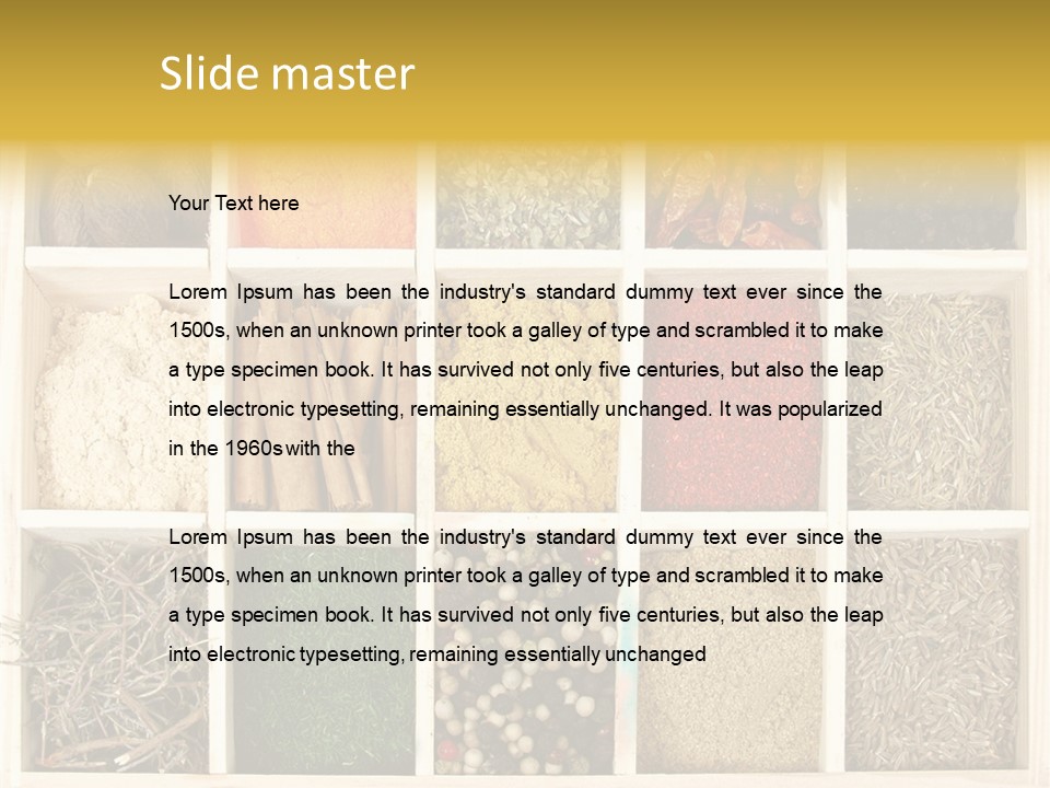 Recipe Gourmet Piquant PowerPoint Template