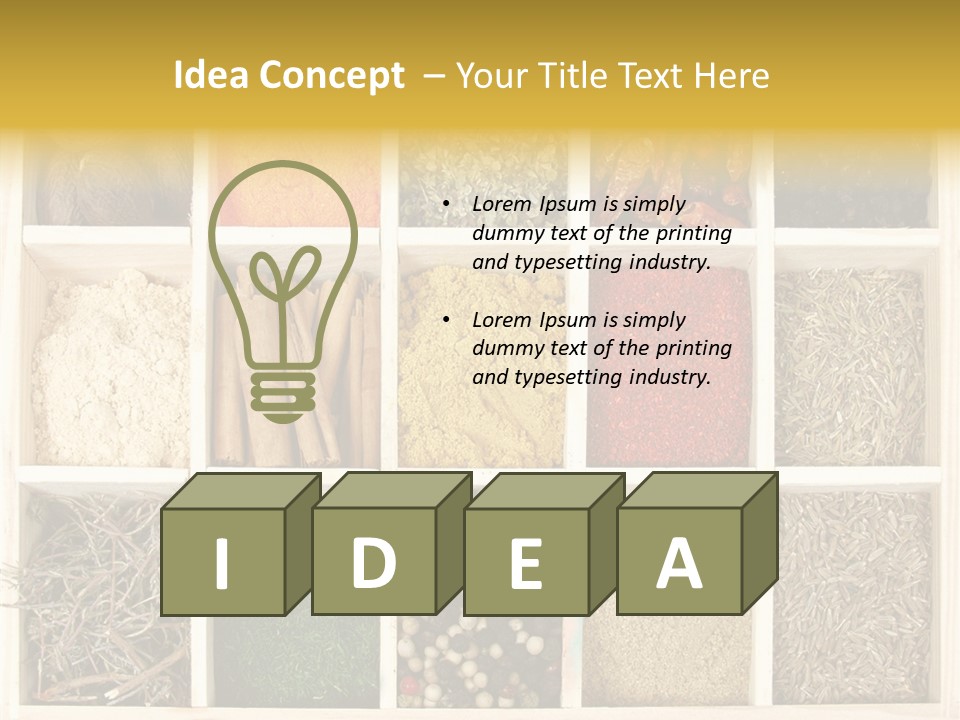 Recipe Gourmet Piquant PowerPoint Template