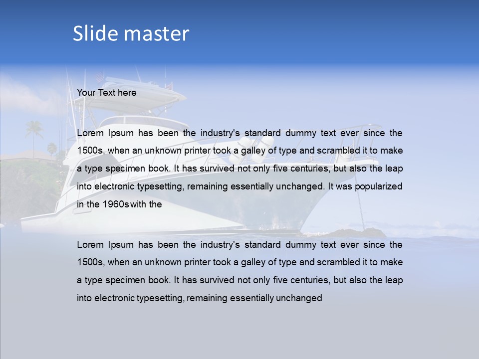 Ships French South PowerPoint Template