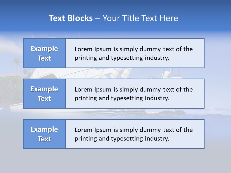 Ships French South PowerPoint Template
