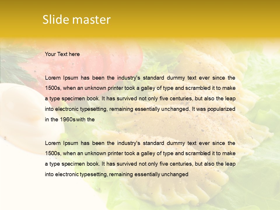 Pelmeni Meat Siberian PowerPoint Template