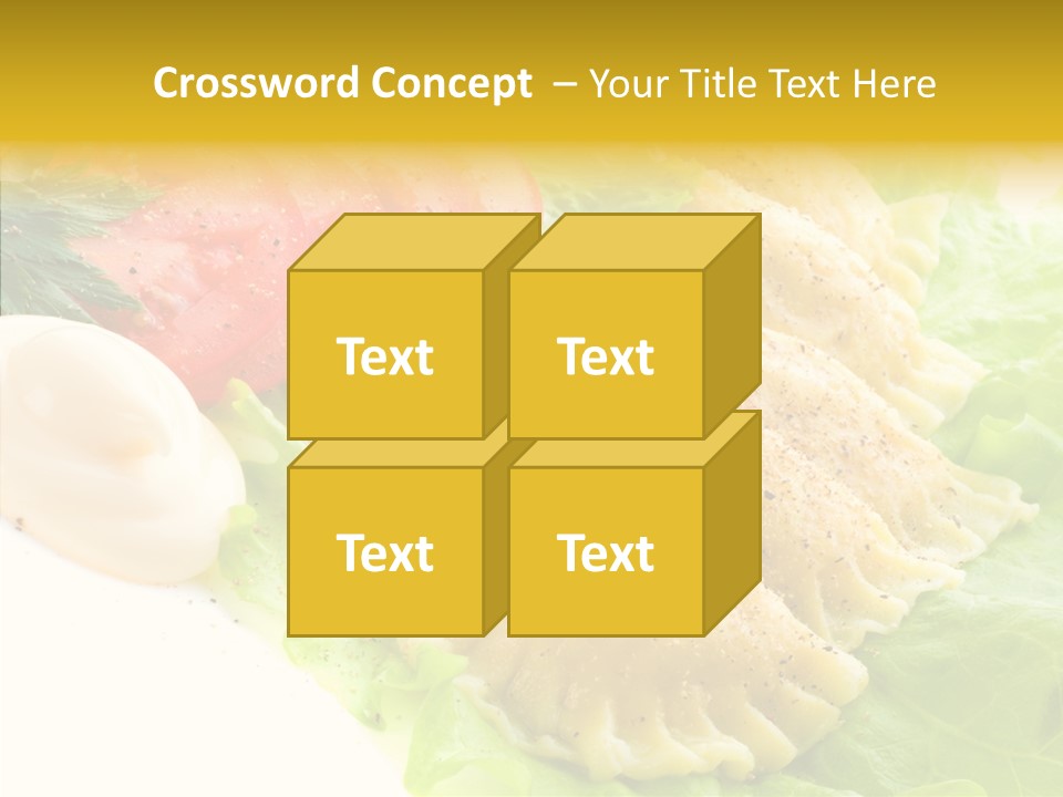 Pelmeni Meat Siberian PowerPoint Template