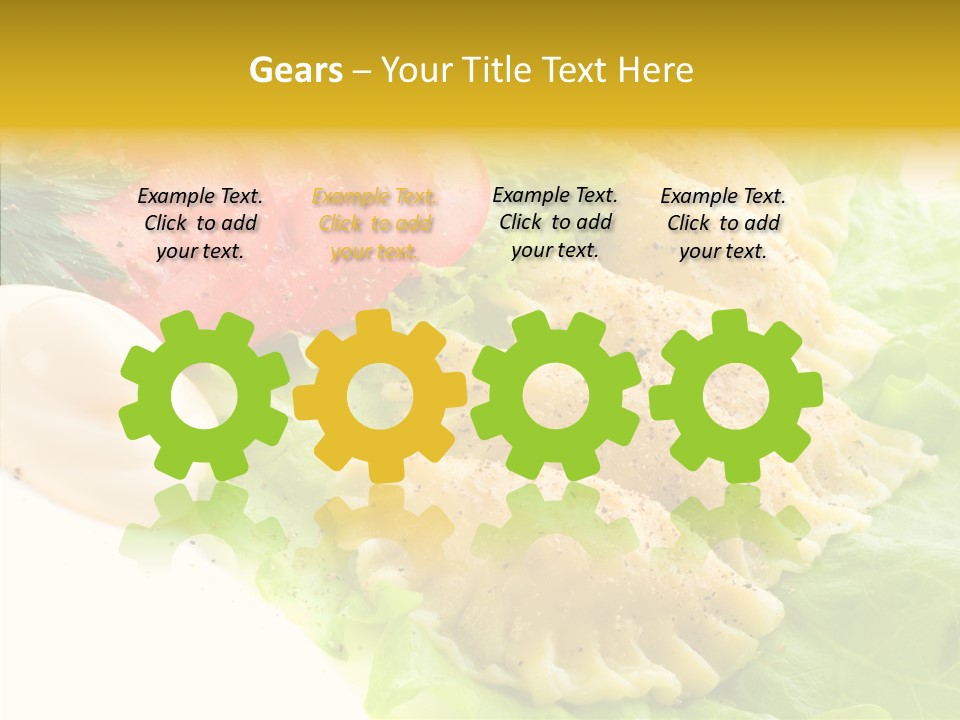 Pelmeni Meat Siberian PowerPoint Template