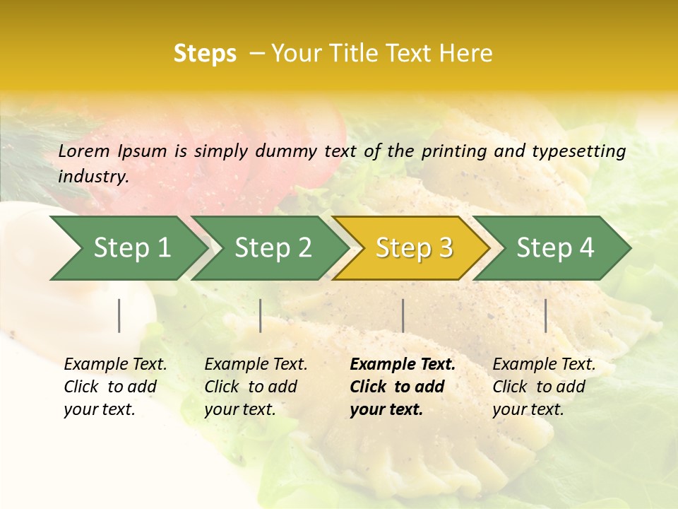 Pelmeni Meat Siberian PowerPoint Template