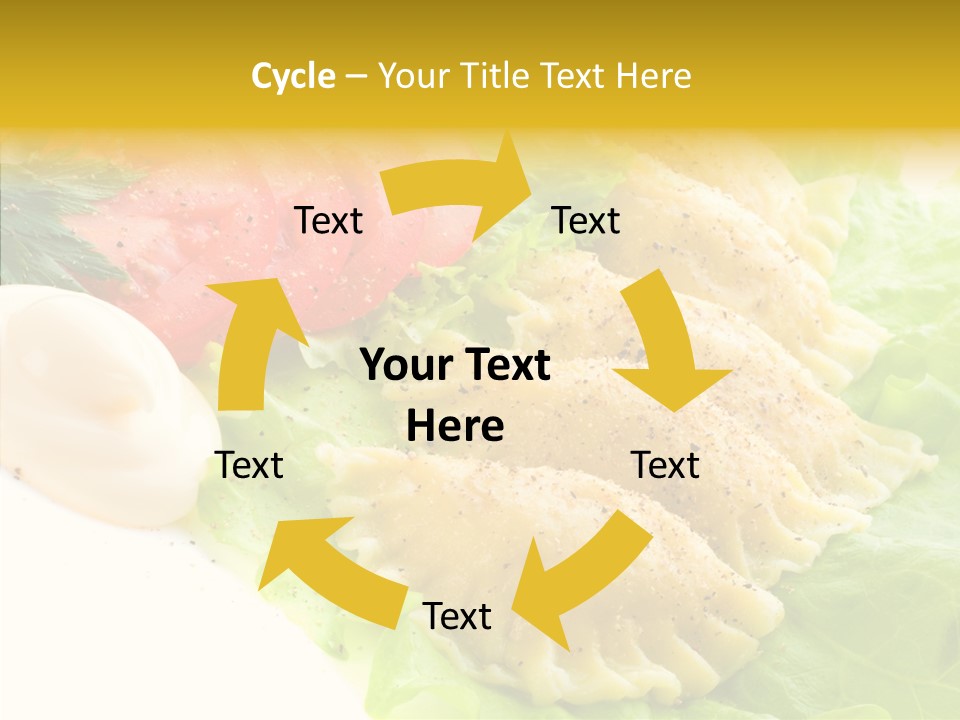 Pelmeni Meat Siberian PowerPoint Template