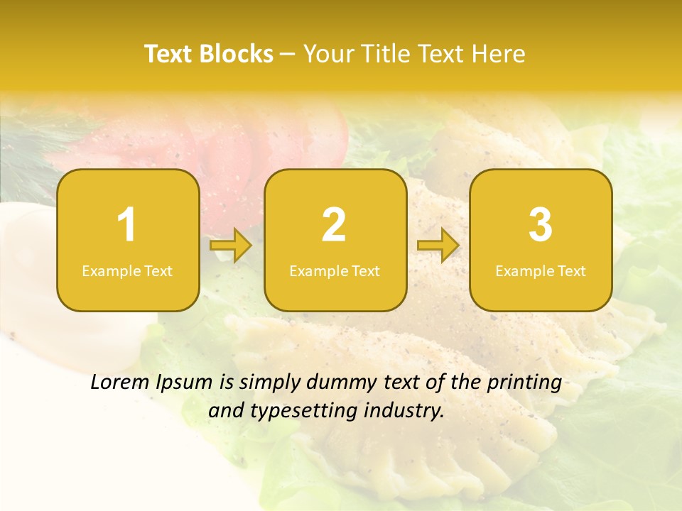 Pelmeni Meat Siberian PowerPoint Template