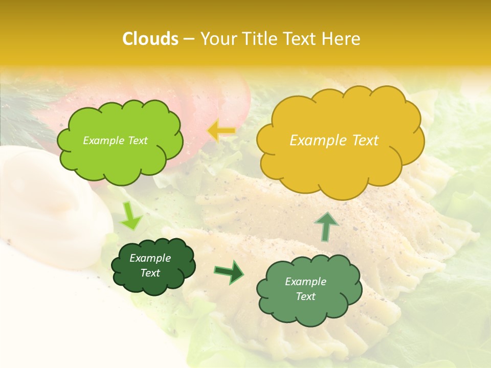 Pelmeni Meat Siberian PowerPoint Template
