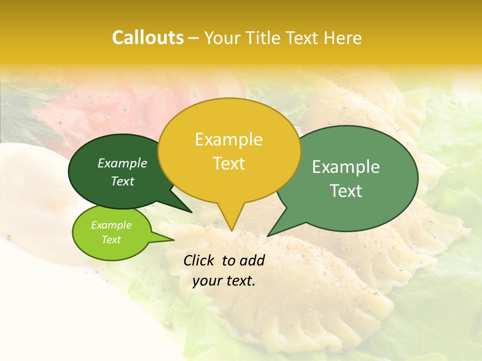 Pelmeni Meat Siberian PowerPoint Template