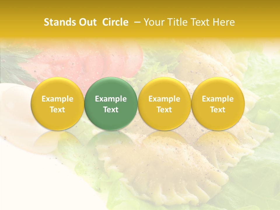 Pelmeni Meat Siberian PowerPoint Template