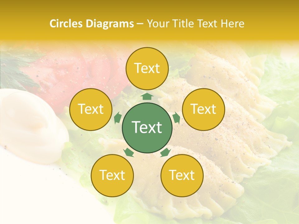 Pelmeni Meat Siberian PowerPoint Template