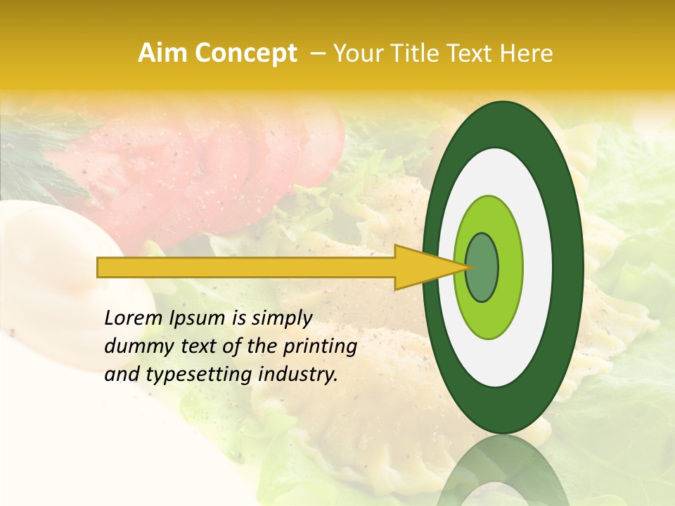 Pelmeni Meat Siberian PowerPoint Template