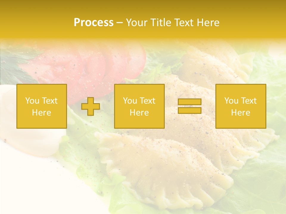 Pelmeni Meat Siberian PowerPoint Template