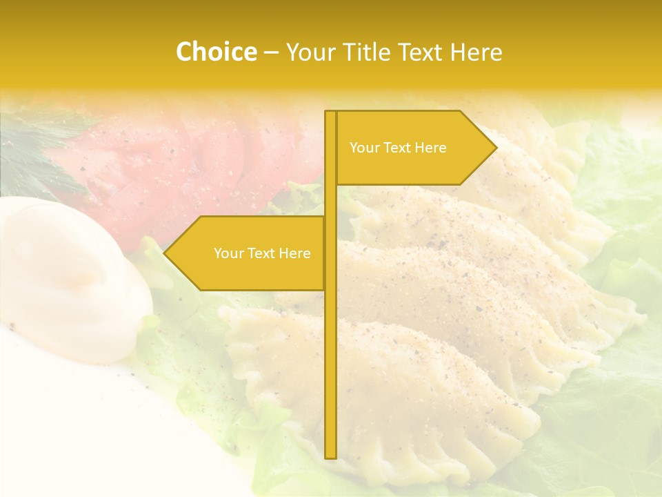 Pelmeni Meat Siberian PowerPoint Template