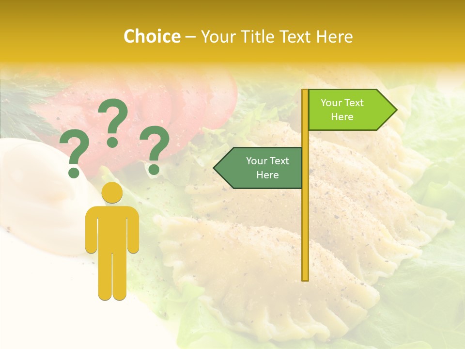 Pelmeni Meat Siberian PowerPoint Template