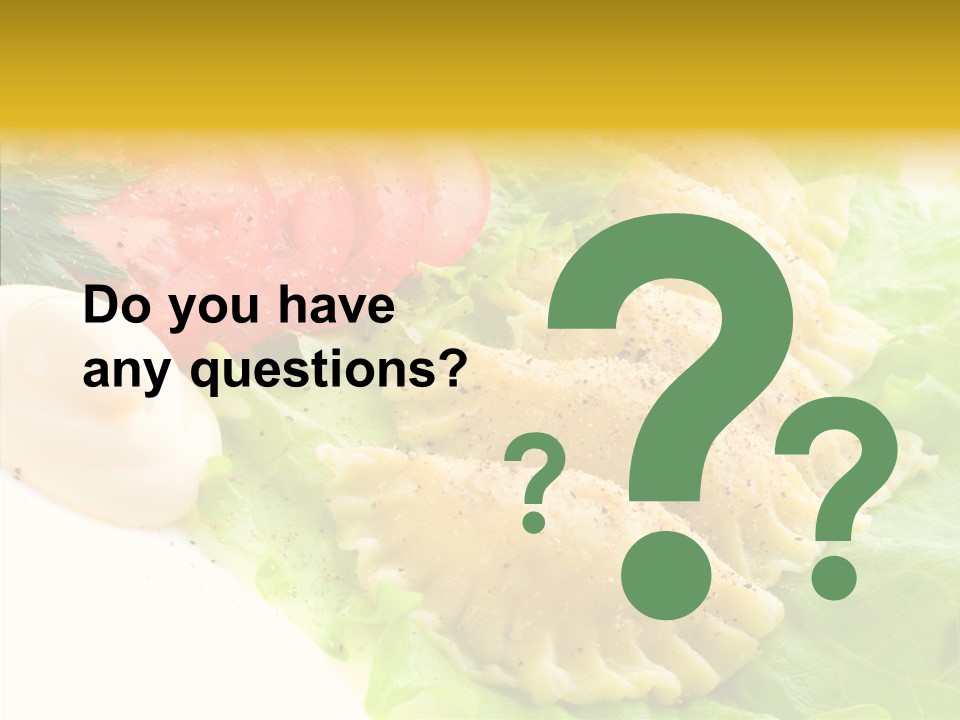 Pelmeni Meat Siberian PowerPoint Template