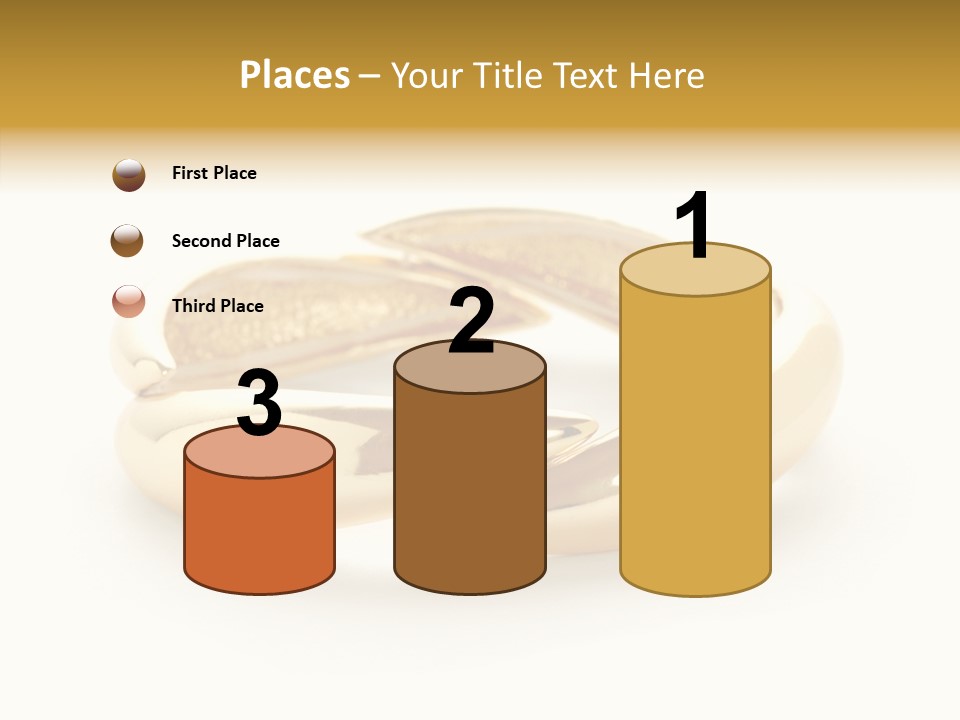 White Bracelet Isolated PowerPoint Template