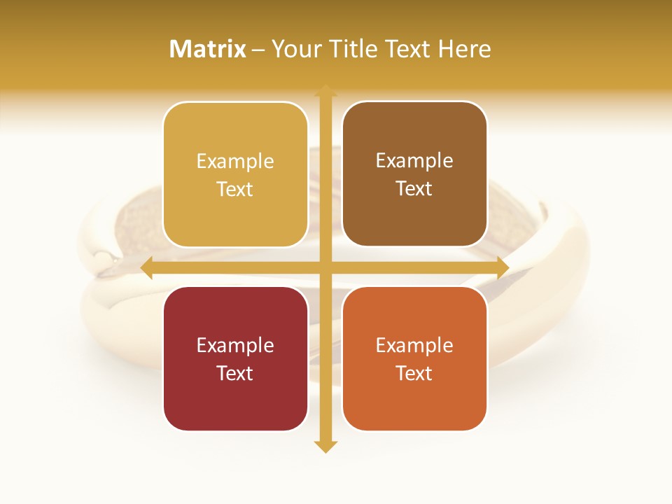 White Bracelet Isolated PowerPoint Template