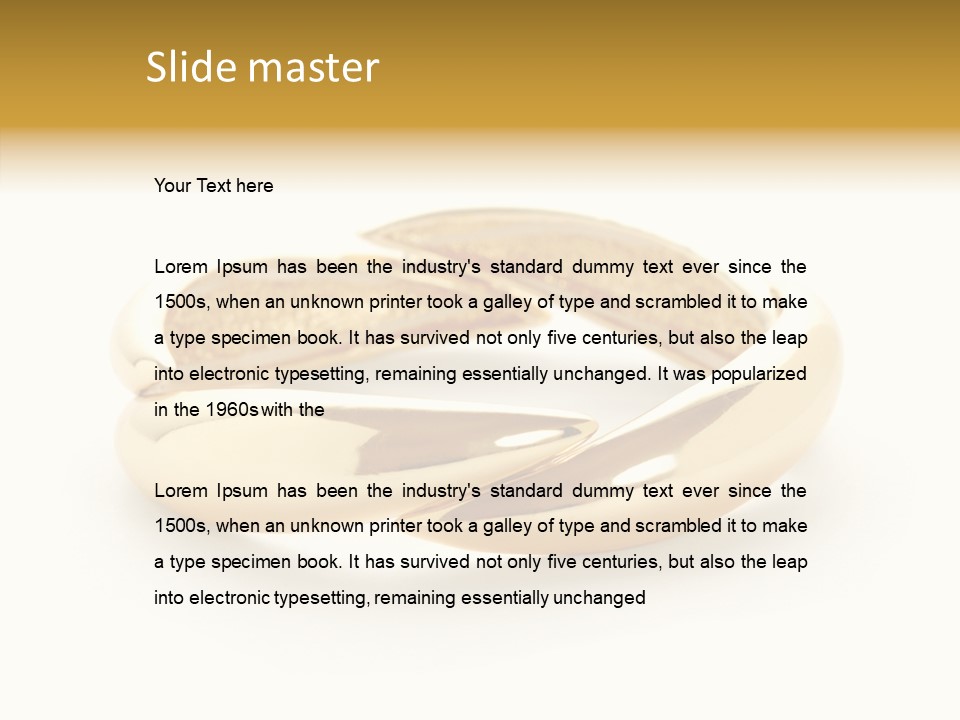 White Bracelet Isolated PowerPoint Template