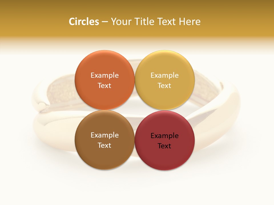 White Bracelet Isolated PowerPoint Template