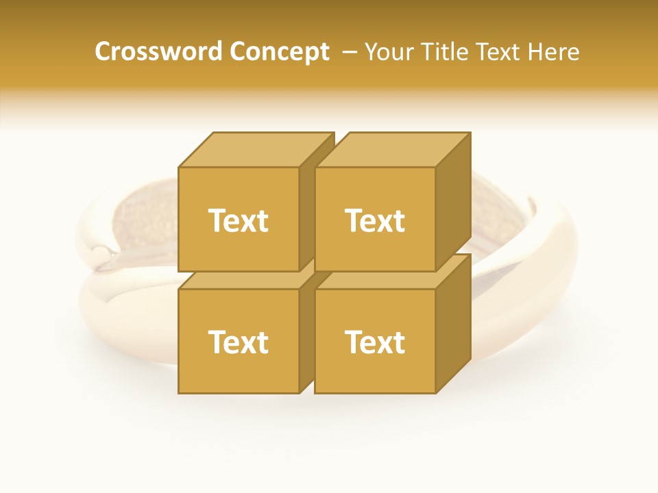 White Bracelet Isolated PowerPoint Template