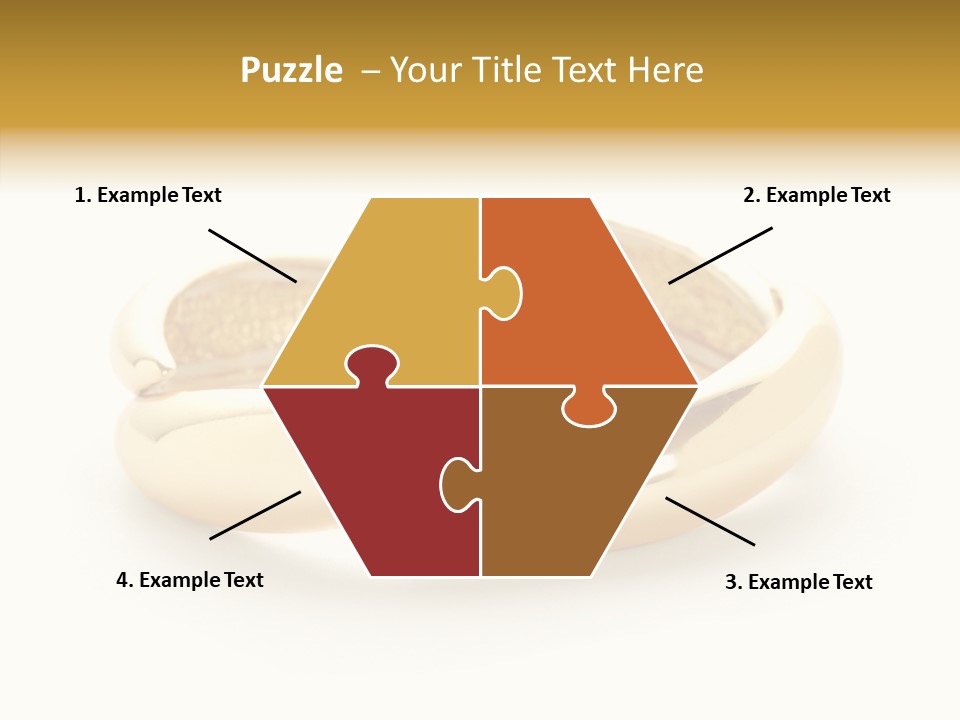 White Bracelet Isolated PowerPoint Template