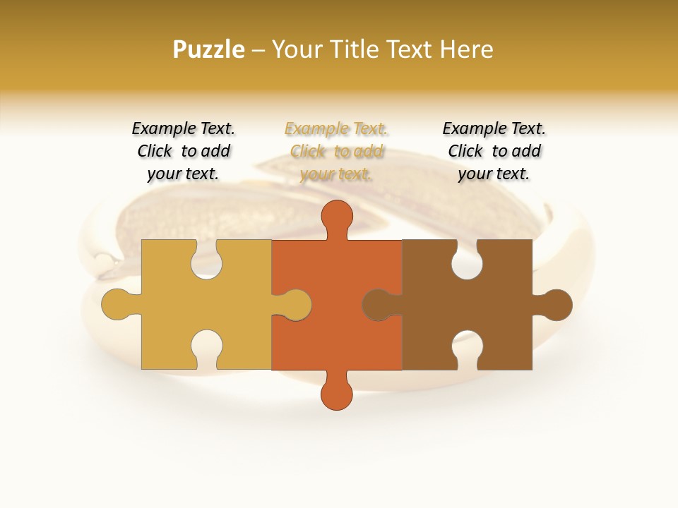 White Bracelet Isolated PowerPoint Template