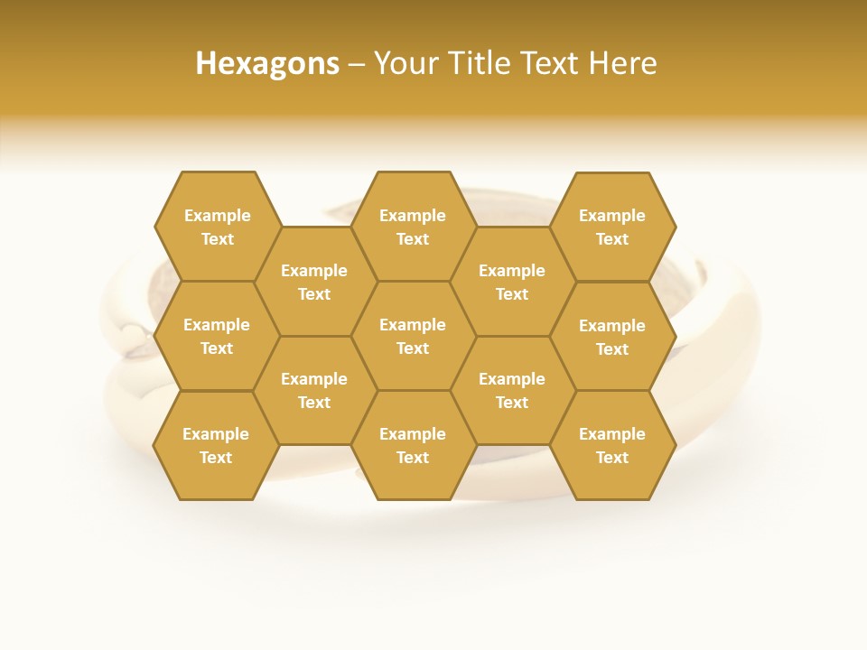 White Bracelet Isolated PowerPoint Template