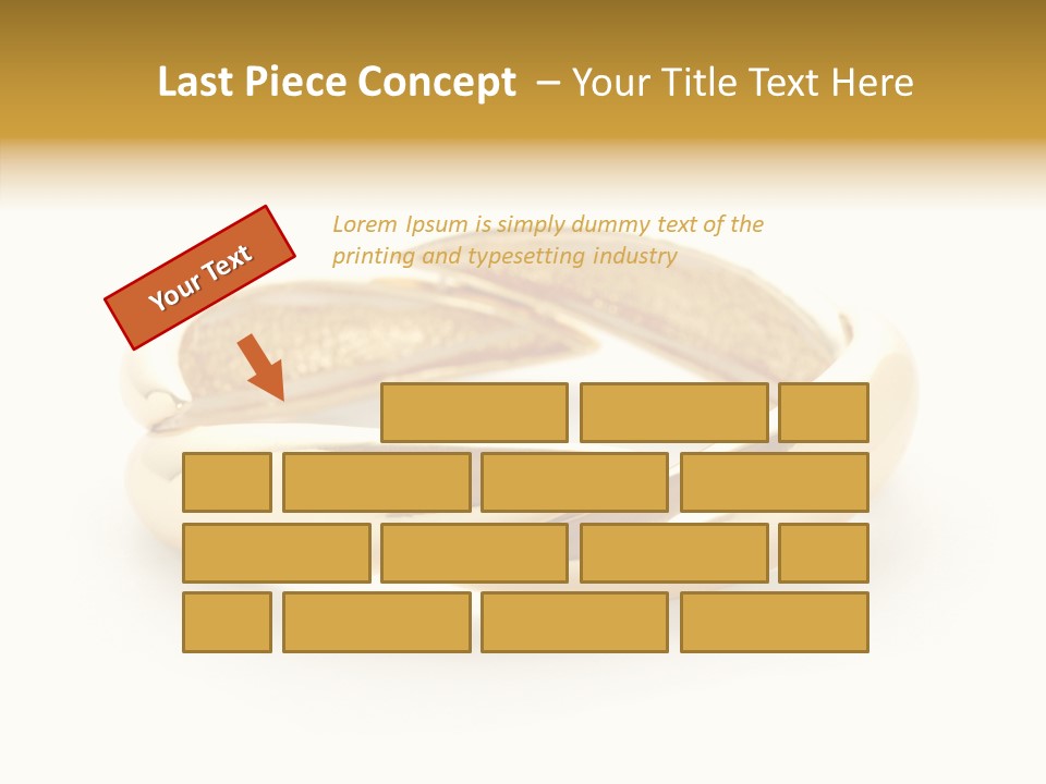 White Bracelet Isolated PowerPoint Template