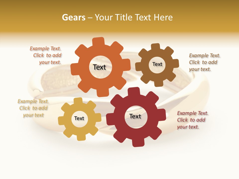 White Bracelet Isolated PowerPoint Template