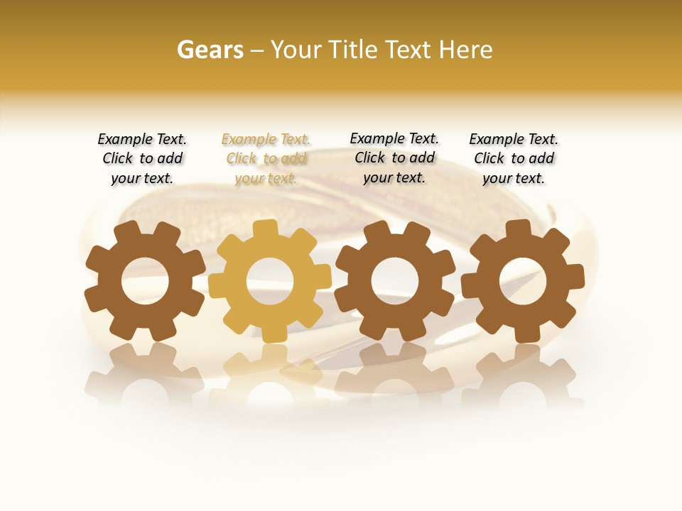 White Bracelet Isolated PowerPoint Template