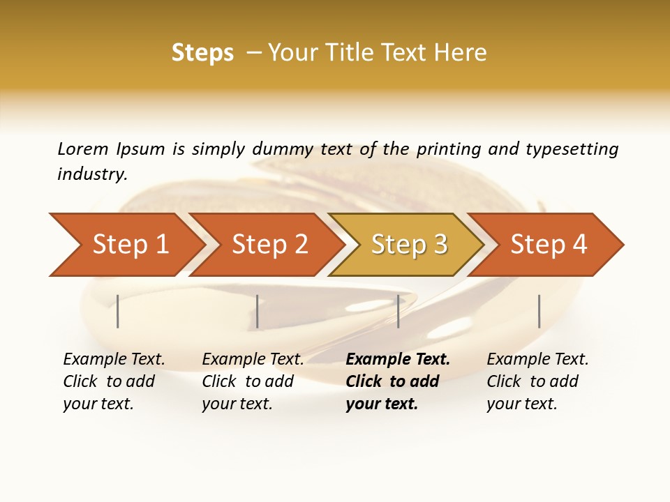 White Bracelet Isolated PowerPoint Template