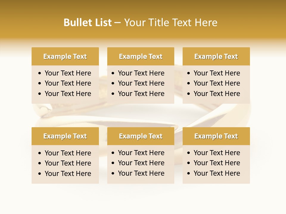 White Bracelet Isolated PowerPoint Template