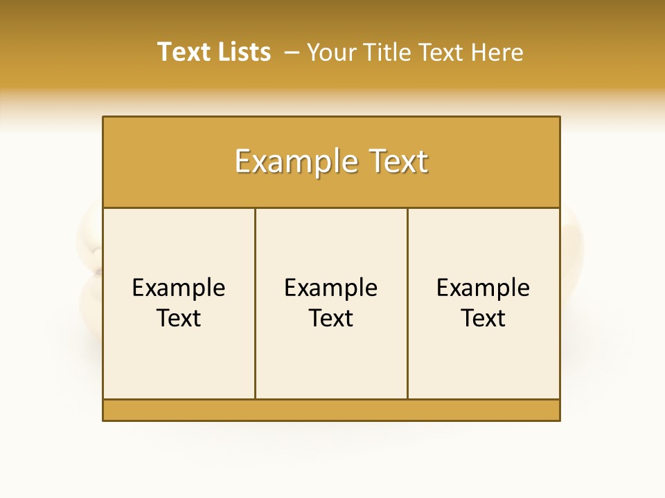 White Bracelet Isolated PowerPoint Template