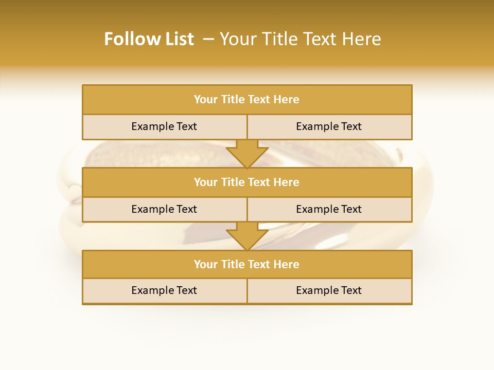 White Bracelet Isolated PowerPoint Template