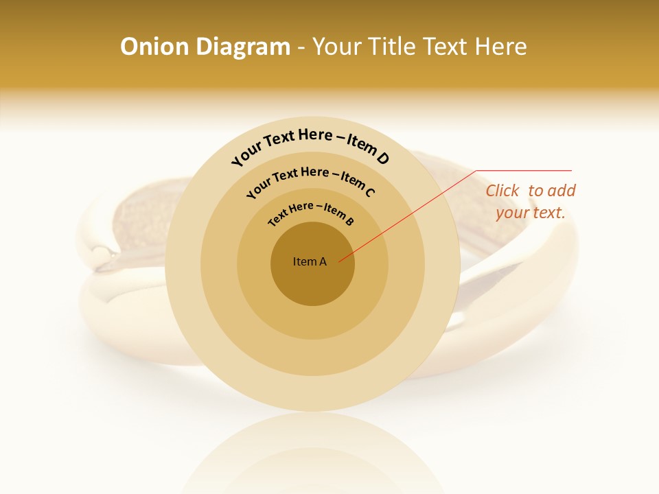 White Bracelet Isolated PowerPoint Template