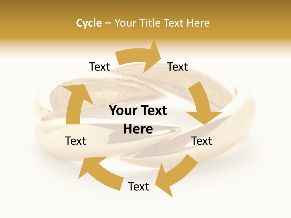 White Bracelet Isolated PowerPoint Template