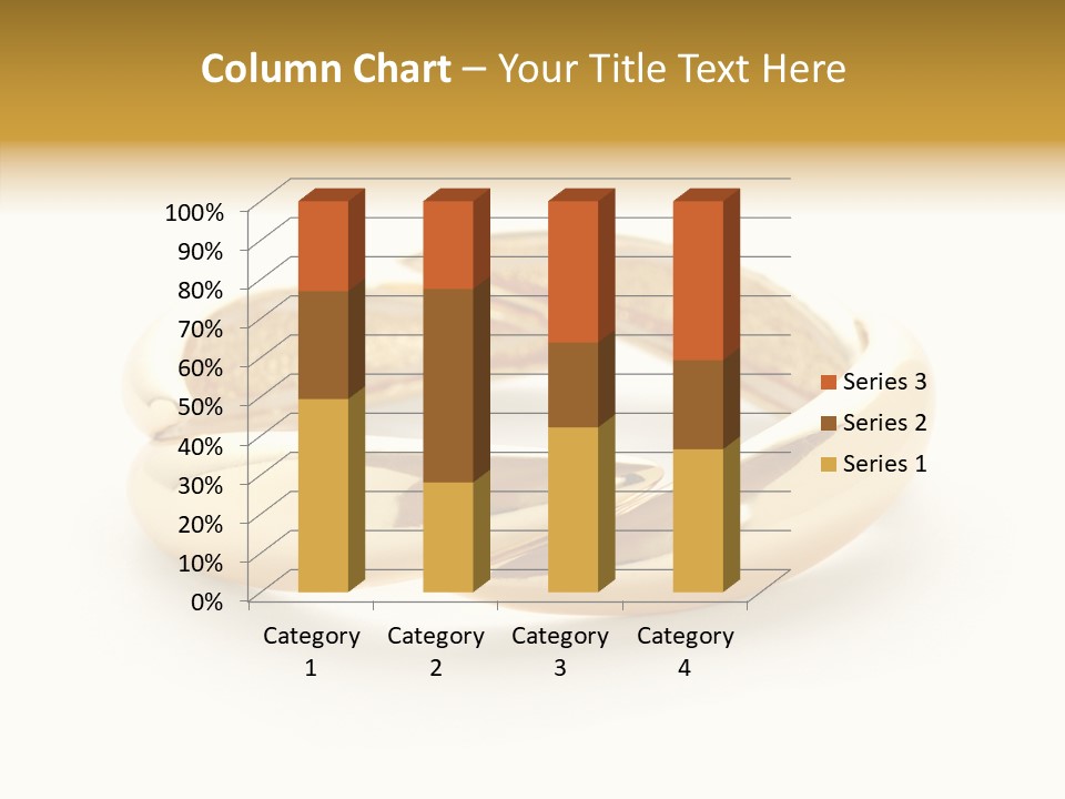 White Bracelet Isolated PowerPoint Template