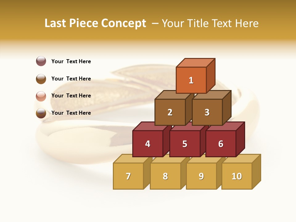 White Bracelet Isolated PowerPoint Template