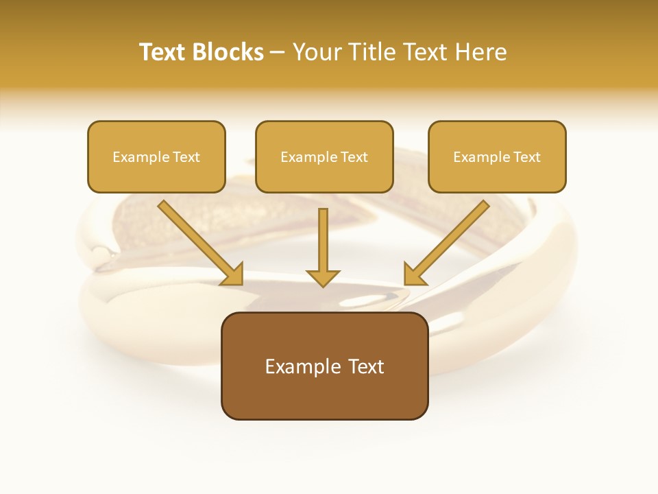 White Bracelet Isolated PowerPoint Template