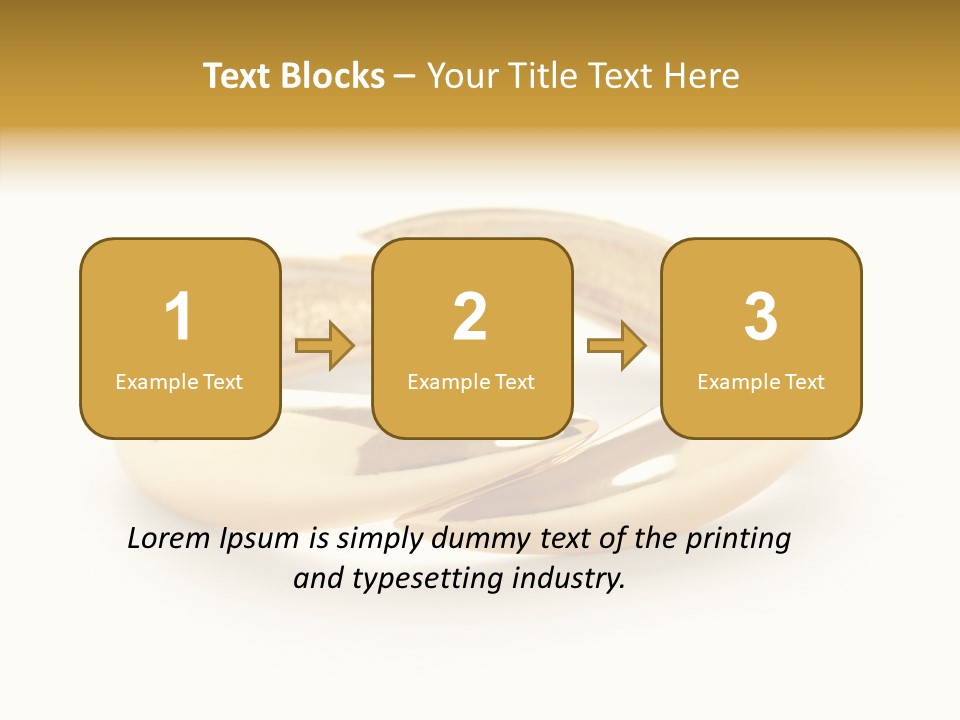 White Bracelet Isolated PowerPoint Template