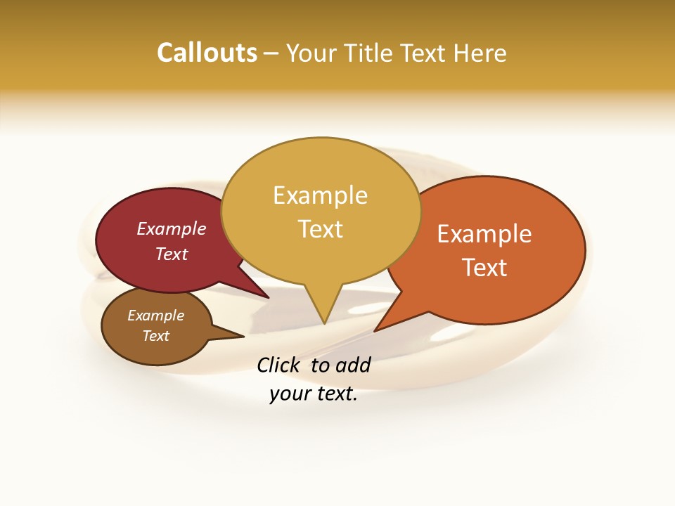 White Bracelet Isolated PowerPoint Template